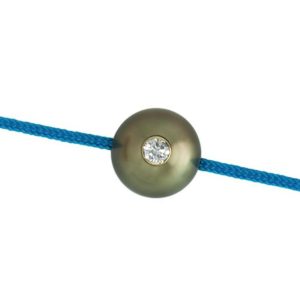 MONOÏ VIP   Bracelet perle de Tahiti et diamant
