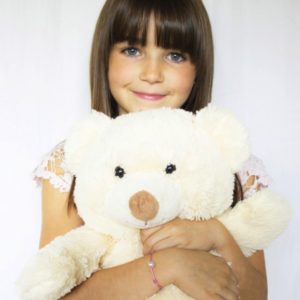 Bracelet enfant sweet baby - perle blanche, saphir rose et or 18K - JDL Paris by Jessie Lemaire