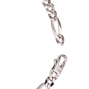 Bijou homme en argent JDL Paris - maille alternée perle de Tahiti