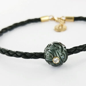 TRIBAL MONOÏ VIP Bracelet homme perle de Tahiti et diamant