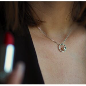 Collier Lumineuse JDL Paris, perle d'Akoya et argent 925