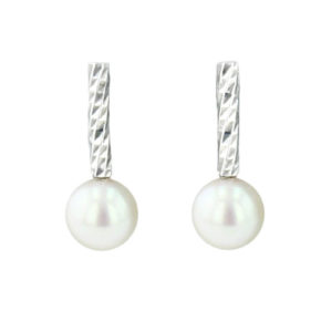LUMINEUSE   Boucles d'oreilles perle de culture et argent 925