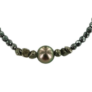 Duo Magma   Collier homme perle de Tahiti