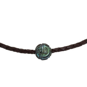 Tribal Monoï - Bracelet homme perle de Tahiti gravée