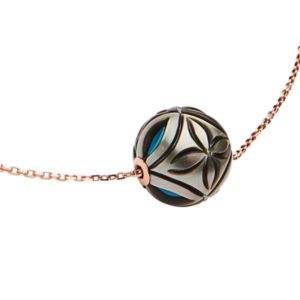 AMAZING MONOÏ  Collier Série Limitée perle de Tahiti avec turquoise