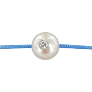 Bracelet JDL Paris - Monoï VIP+ Perle d'Akoya et diamant
