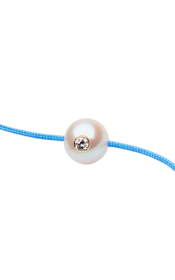 Bracelet Monoï VIP+ Perle d'Akoya avec diamant, or 18K - JDL Paris