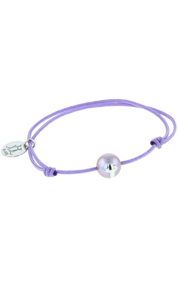 Bracelet communion et baptême pour enfant avec perle de culture - JDL Paris