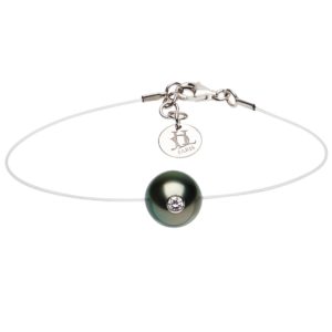 SIMPLY VIP     Bracelet perle de Tahiti et diamant