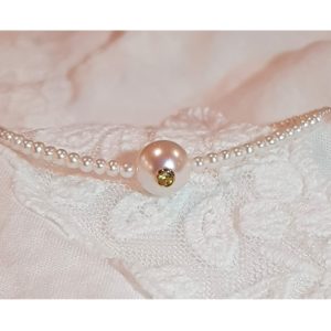 Bracelet white candy saphir jaune - JDL Paris