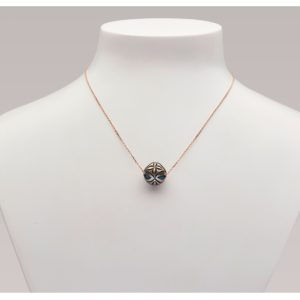 Collier Amazing Monoï - Perle de Tahiti avec coeur en turquoise, chaine fine en or - serie limitée JDL Paris