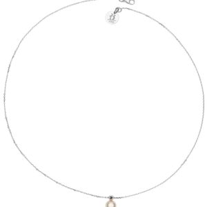 Collier Tendre Rêve by JDL Paris - Perle de culture, diamant et or blanc 18K