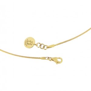 Collier câble or jaune JDL Paris