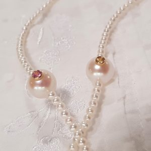 White Candy - saphir rose et saphir jaune - JDL Paris