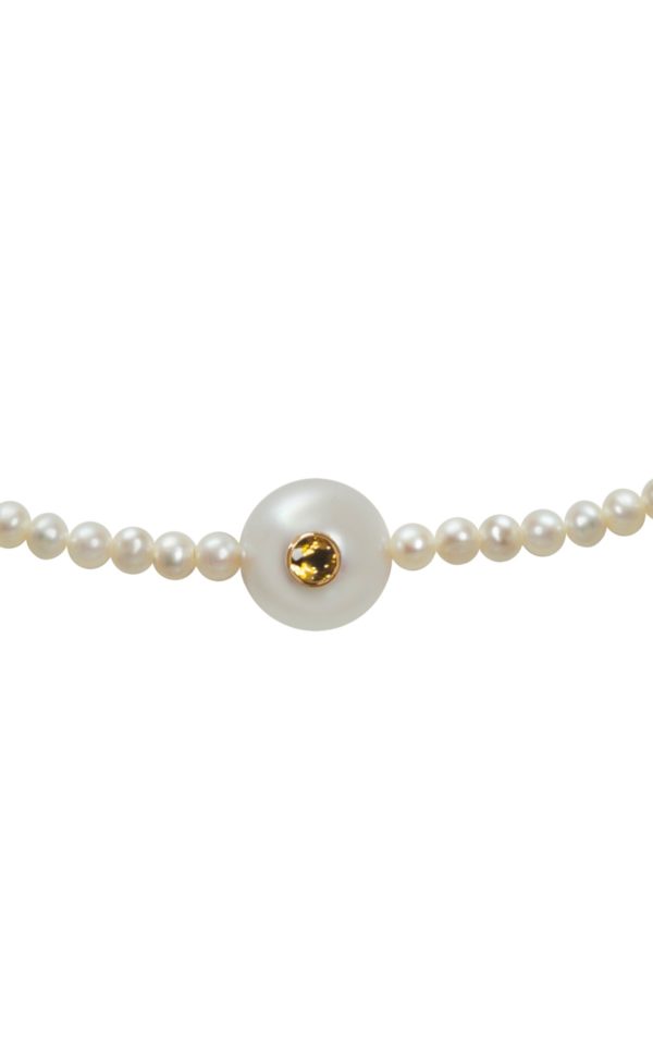 Collier White Candy saphir jaune - JDL Paris
