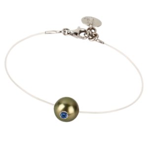 SIMPLY MONOÏ     Bracelet perle de Tahiti et saphir