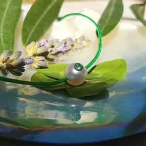 bracelet perle et emeraude JDL Paris