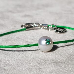 émeraude dans perle de culture - Lucky monoï + bracelet porte bonheur by JDL Paris