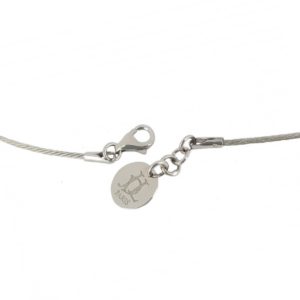 Collier câble or blanc JDL Paris
