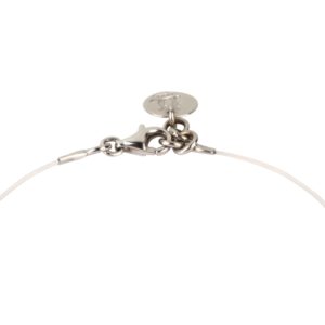 fermoir or blanc sur fil transparent JDL Paris