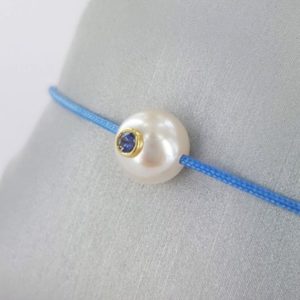 pacific monoï + bracelet perle et saphir - JDL Paris - bijou perle original