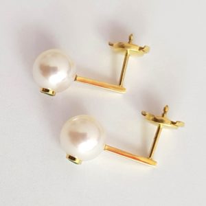 Boucles d'oreilles perles de Tahiti et emeraudes SPARKLE JDL Paris by Jessie Lemaire