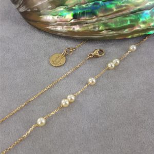 Collier retro-chic perles de culture et or SUBLIME AKOYA