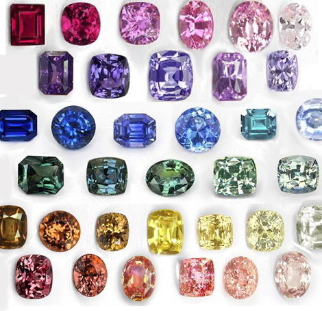 saphirs couleurs