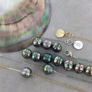 JOLIE TAHITI Collier perle de Tahiti sur chaine