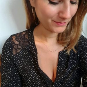 TRIO SUBLIME - Boucles d'oreilles chaînettes et perles - JDL Paris