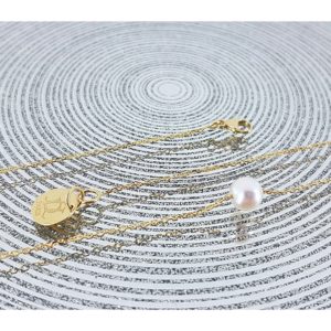Collier chaîne fine et perle d'Akoya JDL Paris by Jessie Lemaire