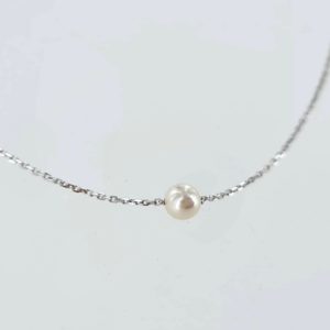Collier or blanc et perle de culture - JDL Paris by Jessie Lemaire