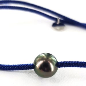 CLASSIC MONOÏ   Bracelet homme perle de Tahiti sur cordon