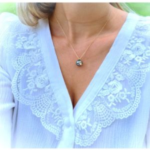 Collier femme papillon sur perle de Tahiti - JDL Paris by Jessie Lemaire