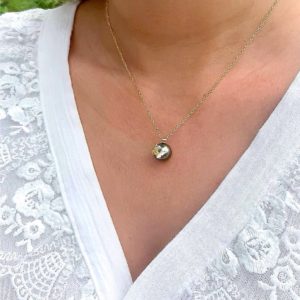 Papillon sur perle, collier or 18K - JDL Paris by Jessie Lemaire
