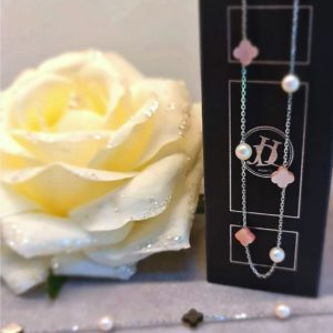 Douceur Divine - perles de culture et trefles de nacre - JDL Paris