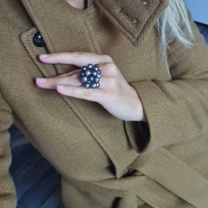 EFFERVESCENCE  Bague mobile 20 perles de Tahiti