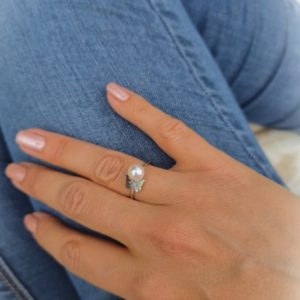 Bague Papillon et perle - JDL Paris by Jessie Lemaire