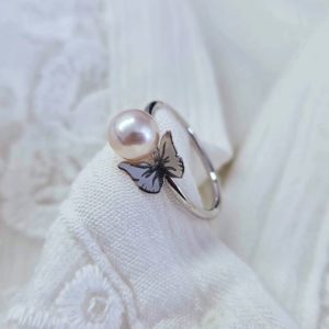 Bague Papillon et perle de culture - JDL Paris by Jessie Lemaire