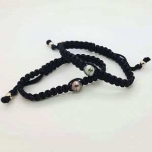 Bracelet homme perle de Tahiti sur cordon