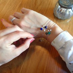 Bracelets MineraLove - coussins de pierres fines sur or