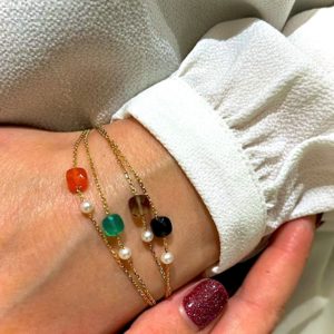 Mineralove bracelets fins en or et pierres fines